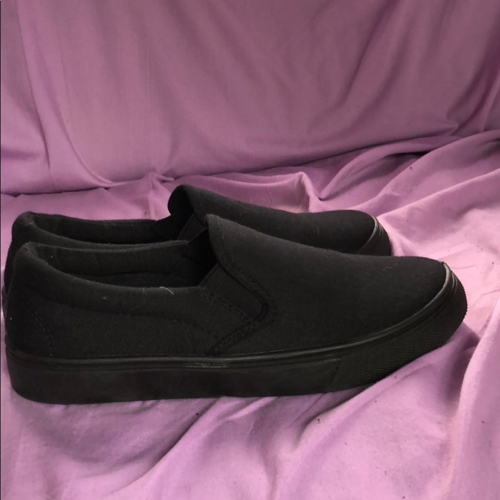 Black slip ons